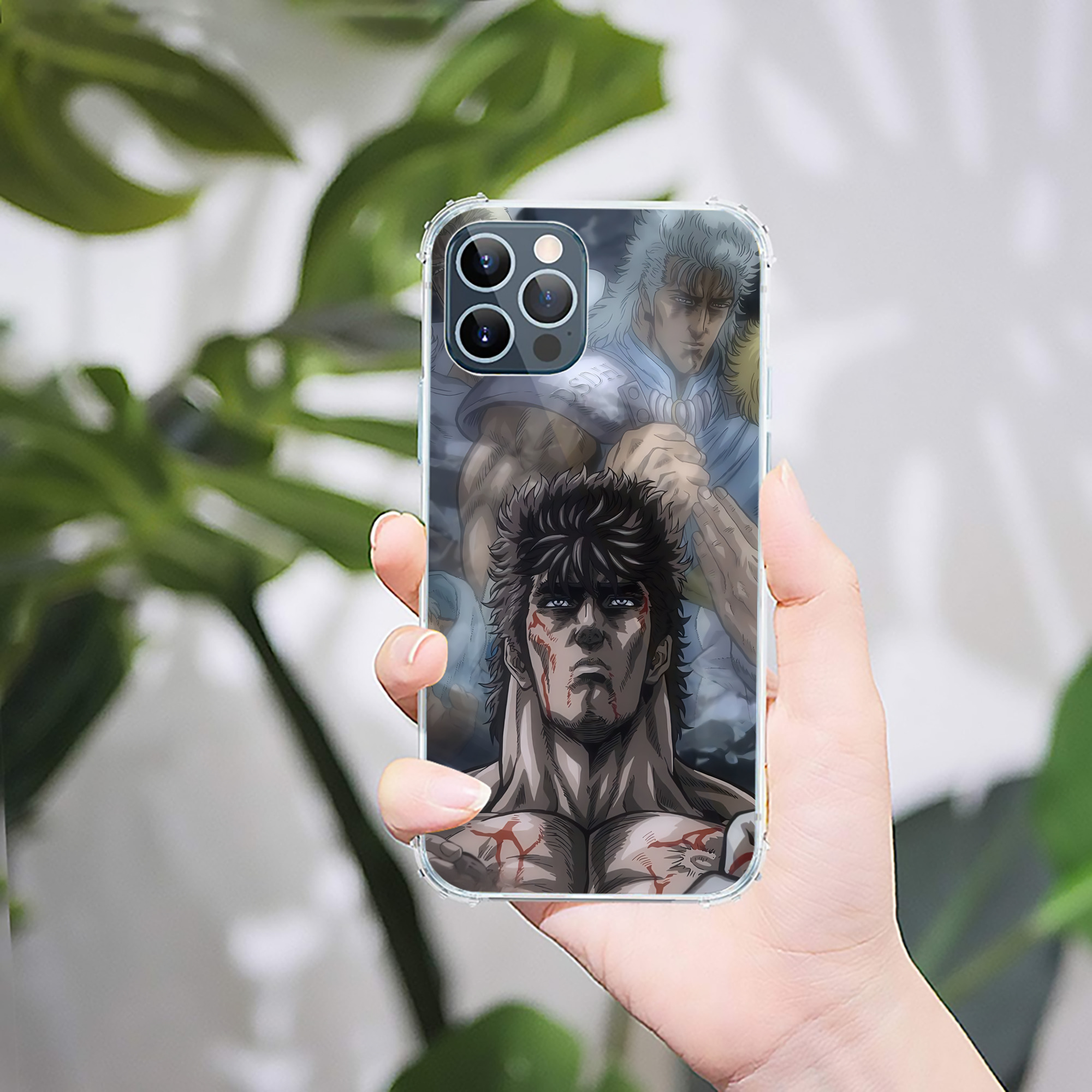 （画像用） 北斗の拳 Fist of the North Star 【iPhone 12シリーズ対応】透明スマホケース（クリアソフトケース）